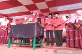 Festival rebana dan pasar rakyat meriahkan HUT ke-47 PDIP di Kobar
