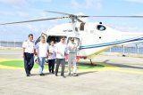 Menteri Perhubungan tinjau jalur kereta api Sulsel lewat udara