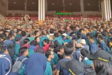 Mahasiswa Lampung gelar aksi tolak RUU Omnibus Law