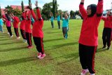 Wakapolres Merauke ajak seluruh anggota senam jaga kesehatan