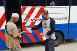 Pelayanan SIM keliling Jayapura lengkapi dengan cairan antiseptik