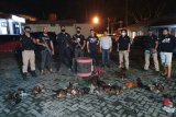 Timsus Maleo dan Resmob Minut gerebek judi sabung ayam di perkebunan
