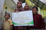 Pertamina memberikan santunan panti asuhan di perbatasan Sulut