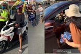 GPdI Ampana bagi 1.000 masker kepada pengendara bermotor