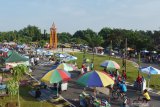 Suasana kawasan hari bebas kendaraan bermotor atau 