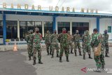 Dandim Sangihe pimpin simulasi pencegahan COVID-19 di Bandara Naha