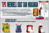 Tips membeli obat dan makanan