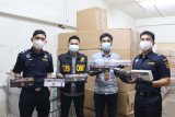 Bea Cukai Sumut gagalkan panyelundupan ratusan kotak rokok ilegal