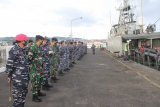 Danlantamal sambut kedatangan KRI Pandrong-801 di Bitung