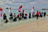 Aktivis lingkungan sambut HUT RI di Pulau Kodingareng Keke