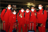 Sejumlah pesepak bola Timnas U-19 tiba di Bandara Soekarno Hatta, Tangerang, Banten, Sabtu (29/8/2020) malam. Sebanyak tiga puluh pemain Timnas Indonesia U-19 akan mengikuti Pemusatan Latihan (TC) di Kroasia sebagai persiapan menghadapi Kejuaraan Piala Asia U-19 di Uzbekistan yang akan digelar pada 14-31 Oktober mendatang. ANTARA FOTO/Muhammad Iqbal/wsj.