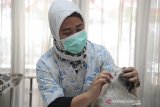 Seorang Dokter Hewan memeriksa seekor kucing sebelum menyuntikkan vaksin rabies gratis bagi hewan peliharaan di UPT Klinik Hewan, Bandung, Jawa Barat, Selasa (1/9/2020). Dinas Pangan dan Pertanian menggelar kegiatan vaksin rabies gratis bagi hewan peliharaan milik warga hingga 25 September 2020 dalam rangka 