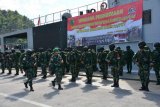 Danrem 172/PWY sambut kedatangan Satgaspam rahwan Yonif PR 432/WSJ