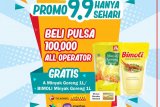 Promo tanggal cantik, beli pulsa di Alfamidi gratis minyak goreng 1 liter