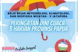 BBMKG Jayapura: waspadai potensi hujan lebat tiga hari ke depan