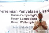 PT PLN listriki tiga dusun terpencil di Kabupaten Soppeng