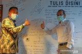 Wakil Bupati Boalemo Anas Jusuf menjajaki kerja sama dengan ANTARA DIGITAL MEDIA (ADM), anak perusahaan Perum LKBN ANTARA, terkait program diseminasi informasi 