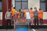 Polda Maluku Utara musnahkan barang bukti narkoba