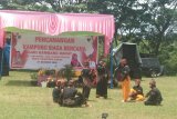 Dengan seni ini disosialisasikan pencegahan COVID-19 di Pesisir Selatan