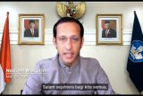 Mendikbud Nadiem: Pandemi memantapkan generasi muda dalam mengisi perubahan