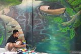 Omzet pelukis mural di Padang Pariaman meningkat di masa pandemi COVID-19