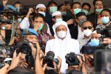 Habib Rizieq diperiksa sebagai tersangka di Polda Metro Jaya