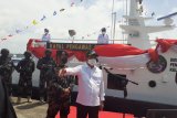Menteri KKP meresmikan dua kapal pengawas perikanan tipe cepat