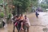 Banjir di Kecamatan Tapalang Mamuju mulai surut