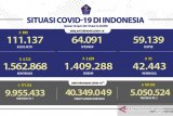 Laporan terbaru kasus terkonfirmasi COVID-19 lebih banyak dari yang sembuh