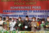 Polda Sumatera Utara musnahkan 205 kilogram barang bukti sabu-sabu