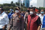 Kapolda Metro Jaya antar perwakilan buruh menuju gedung MK
