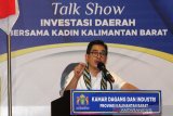 Wakil Ketua Umum Kamar Dagang dan Industri (Kadin) Indonesia Bidang Pengembangan Pengusaha Nasional sekaligus Calon Ketua Umum Kamar Dagang dan Industri (Kadin) Indonesia periode 2021-​2026 Arsjad Rasjid berbicara pada talkshow bertema 