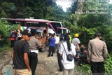 Bus Pariwisata Gracia diamankan di Mapolres Agam, sopir menghilang saat evakuasi