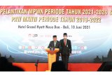 Kakanwil Kemenkumham Sulsel ikuti pelantikan MPWN periode 2021-2024