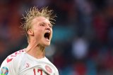 Euro 2020 - Kasper Dolberg pemain terbaik dalam laga Denmark vs Wales