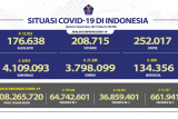 Satgas COVID-19 ungkap perkembangan kasus aktif, sembuh dan meninggal