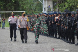 Dandim Mimika-Kapolres pimpin bersama gelar pasukan pengamanan PON XX