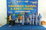 Vaksinasi Massal dan Bakti Sosial Lanud Anang Busra bersama PT. Intracawood