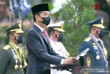 Presiden RI sapa prajurit yang tengah bertugas pada HUT ke-76 TNI