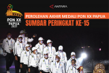 PEROLEHAN AKHIR MEDALI PON XX PAPUA SUMBAR PERINGKAT KE-15