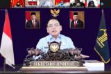 Kakanwil Kemenkumham Sulsel ikuti arahan Sekjen terkait evaluasi kinerja via