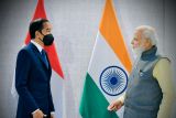 Jokowi bertemu PM India Narendra Modi bahas kesehatan-ekonomi