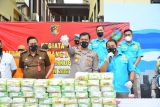 Polda Lampung memusnahkan puluhan kilogram narkotika