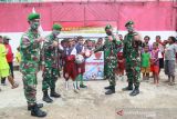 Satgas TNI Yonif 403 resmikan klub sepakbola anak perbatasan Pratista FC