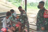 Satgas Yonif 512 layani pengobatan gratis warga di perbatasan RI-PNG