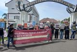 Puluhan jurnalis Lampung gelar aksi solidaritas untuk jurnalis Nurhadi