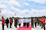Presiden Jokowi tiba di Bali disambut oleh pasukan jajar kehormatan