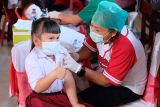 Kapolda Sulut tinjau vaksinasi anak-anak di Minahasa Utara