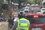 Arus lalu lintas Jalan Imba Kesuma Bandarlampung macet