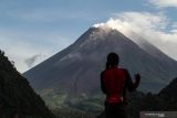 Tinggi kubah lava Gunung Merapi naik sekitar satu meter